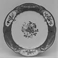 Plate (assiette à palmes) (1 of 102) (part of a service), Sèvres Manufactory (French, 1740–present), Soft-paste porcelain, French, Sèvres