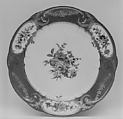 Plate (assiette à palmes) (1 of 102) (part of a service), Sèvres Manufactory French, Soft-paste porcelain, French, Sèvres