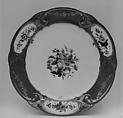 Plate (Assiette à palmes) (1 of 102) (part of a service), Sèvres Manufactory French, Soft-paste porcelain, French, Sèvres