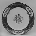Plate (Assiette à palmes) (1 of 102) (part of a service), Sèvres Manufactory  French, Soft-paste porcelain, French, Sèvres