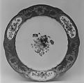 Plate (Assiette à palmes) (1 of 102) (part of a service), Sèvres Manufactory French, Soft-paste porcelain, French, Sèvres