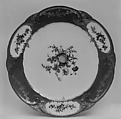 Plate (assiette à palmes) (1 of 102) (part of a service), Sèvres Manufactory  French, Soft-paste porcelain, French, Sèvres