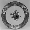 Plate (part of a service), Sèvres Manufactory French, Soft-paste porcelain, French, Sèvres