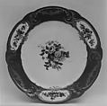 Plate (assiette à palmes) (1 of 102) (part of a service), Sèvres Manufactory  French, Soft-paste porcelain, French, Sèvres