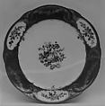 Plate (assiette à palmes) (1 of 102) (part of a service), Sèvres Manufactory French, Soft-paste porcelain, French, Sèvres
