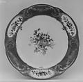 Plate (assiette à palmes) (1 of 102) (part of a service), Sèvres Manufactory French, Soft-paste porcelain, French, Sèvres
