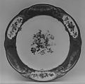 Plate (assiette à palmes) (1 of 102) (part of a service), Sèvres Manufactory French, Soft-paste porcelain, French, Sèvres