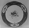Plate (assiette à palmes) (1 of 102) (part of a service), Sèvres Manufactory French, Soft-paste porcelain, French, Sèvres
