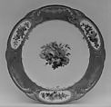Plate (assiette à palmes) (1 of 102) (part of a service), Sèvres Manufactory French, Soft-paste porcelain, French, Sèvres