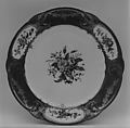Plate (Assiette à palmes) (1 of 102) (part of a service), Sèvres Manufactory French, Soft-paste porcelain, French, Sèvres