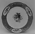 Plate (Assiette à palmes) (1 of 102) (part of a service), Sèvres Manufactory French, Soft-paste porcelain, French, Sèvres