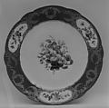 Plate (part of a service), Sèvres Manufactory French, Soft-paste porcelain, French, Sèvres