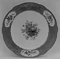 Plate (part of a service), Sèvres Manufactory French, Soft-paste porcelain, French, Sèvres