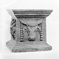 Pedestal, Yellow marble, Italian