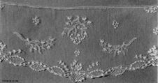 Sleeve ruffle (Engageante) (one of a pair), Needle lace, point d’Alençon, French
