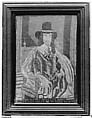 Embroidered picture of Charles I, Canvas embroidered with wool and silk thread, British