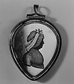 Locket, Hartmann (active Mitau), Verre églomisé, Russian, Mitau