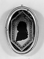 Pendant, Verre églomisé, probably Russian