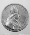 Pope Clement XI (Giovanni Francesco Albani, 1649–1721, Pope 1700–21), Gilt bronze, Italian