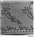 Embroidery sample for a man’s suit or waistcoat, Silk embroidery on silk, French