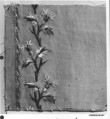 Sample, Silk and metal thread on silk, French