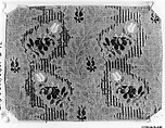 Sample, Silk and metal thread, possibly Russian
