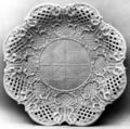 Dish, Salt-glazed stoneware, British, Staffordshire