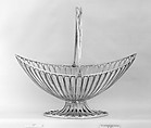 Cake basket, Samuel Kirkby and Co., Sheffield plate, British, Sheffield