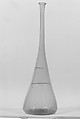 Bottle with two white fillets, Glass, probably Spanish