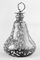 Bottle, Glass; pewter, French or German