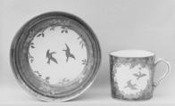 Cup (gobelet litron) and saucer, Vincennes Manufactory (French, ca. 1740–1756), Soft-paste porcelain, French, Vincennes