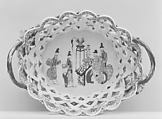 Two baskets, Worcester factory (British, 1751–2008), Soft-paste porcelain, British, Worcester