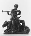 Group Symbolic of War, Antoine-Louis Barye (French, Paris 1795–1875 Paris), Bronze, brown patina, French