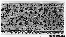 Band, Silk and metal thread on cotton, Italian