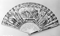 Fan, Paper, ivory, mother-of-pearl, gold and tortoiseshell, French