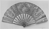 Fan, Paper, tortoiseshell, gold, French