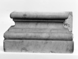 Pilaster base, Marble, Italian