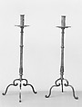 Pair of candelabra, Wrought iron, French
