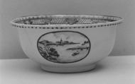 Bowl, Hard-paste porcelain, Chinese, for European market