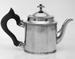 Teapot, Axel Hedlund, Silver, wood, Russian, St. Petersburg