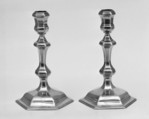Pair of candlesticks, Joseph Bird, Silver, British, London