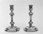 Pair of candlesticks, Robert Calderwood, Silver, Irish, Dublin
