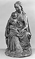 Renaissance-style statuette of Virgin and Child, Terracotta with traces of painting, Italian, Florence
