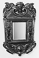 Mirror, Walnut, partly gilt, Italian