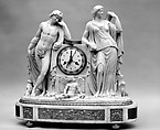 Clock, Drouot French, Marble, gilt bronze, French, Paris