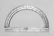 Protractor, Jacob Lusuerg, Brass-gilt, Italian, Rome