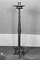 Pair of standing candelabra, Iron, Spanish