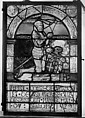 Hesse de Linange as donor (one of a set of four), Colored, stained, and enameled glass, French, Lorraine