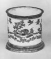 Pomade jar, Paul Le Riche  French, Hard-paste porcelain, silver gilt, Chinese, probably Dehua with European decoration