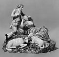 Cavalier and Sleeping Shepherdess, Royal Porcelain Manufactory Danish, Hard-paste porcelain, Danish, Copenhagen